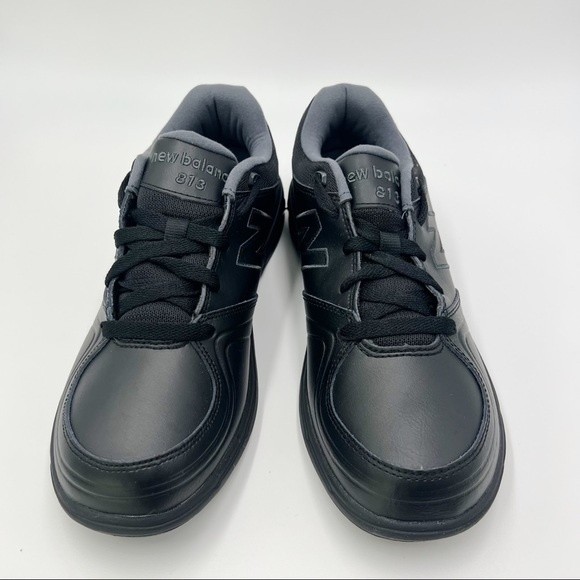New Balance Women's Black Leather 813 V1 Lace Up Walking Shoes Sneakers 9 - Picture 3 of 13